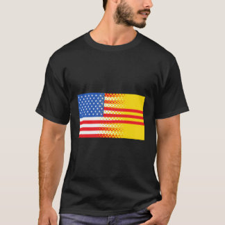 Vietnamesischer Amerikaner Südvietnam Flag Geschen T-Shirt