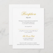 Vietnamesischer Bilingualer Empfang-Card in Script Einladung (Vorne/Hinten)