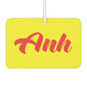 Vietnamesischer Bruder - Anh ~ TietDeskVietLanguag Autolufterfrischer (Vorderseite)