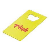 Vietnamesischer Bruder - Anh ~ TietDeskVietLanguag Geldbeutel Flaschenöffner (Rückseite Schrägansicht)