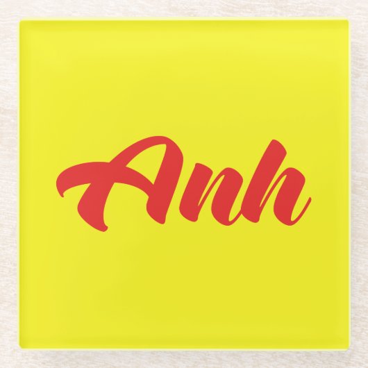 Vietnamesischer Bruder - Anh ~ TietDeskVietLanguag Glasuntersetzer (Vorderseite)