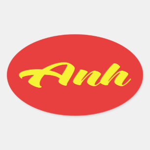 Vietnamesischer Bruder - Anh ~ TietDeskVietLanguag Ovaler Aufkleber