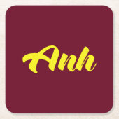 Vietnamesischer Bruder - Anh ~ TietDeskVietLanguag Rechteckiger Pappuntersetzer (Vorderseite)