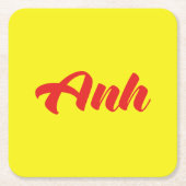 Vietnamesischer Bruder - Anh ~ TietDeskVietLanguag Rechteckiger Pappuntersetzer (Vorderseite)