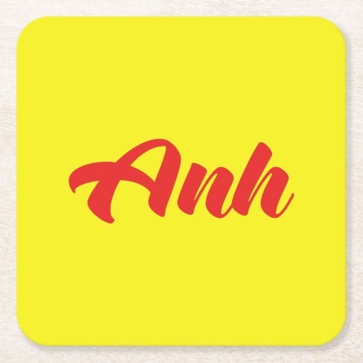 Vietnamesischer Bruder - Anh ~ TietDeskVietLanguag Rechteckiger Pappuntersetzer (Vorderseite)