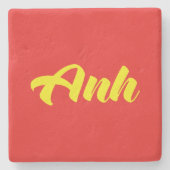 Vietnamesischer Bruder - Anh ~ TietDeskVietLanguag Steinuntersetzer (Vorderseite)