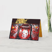 Vietnamesischer Drache Neujahr 2024 Origami GC Dankeskarte (Rückseite)