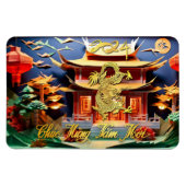 Vietnamesischer Drache Neujahr 2024 Temple FlexM Magnet (Horizontal)