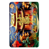Vietnamesischer Drache Neujahr 2024 Temple FlexM Magnet (Vertikal)