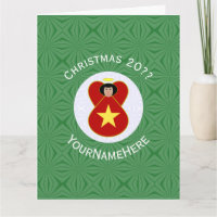 Vietnamesischer Flaggenangel Weihnachten Personali