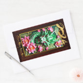 Vietnamesischer Holzdrache Neujahr 2024 RecS Rechteckiger Aufkleber (Umschlag)