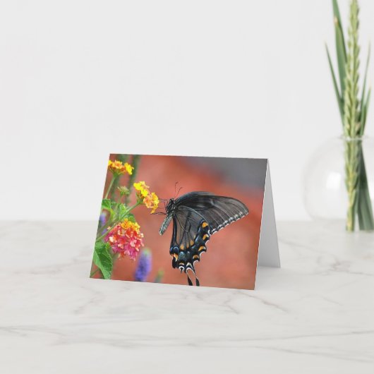 Vietnamesischer Jeden Anlaß Lantana Notecard Dankeskarte (Vorderseite)