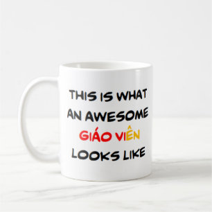 vietnamesischer Lehrer giao vien, phantastisch Kaffeetasse