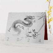 Vietnamesischer Originaldrache Jahr 2024 HBGC Karte (Gelbe Blume)