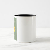 Vietnamesischer Pass- Flagge von Südvietnam Zweifarbige Tasse (Mittel)