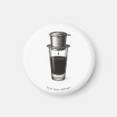 Vietnamesischer Phin-Kaffeemagnet Magnet (Vorne)