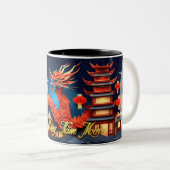 Vietnamesischer Roter Drache - Neujahr 2024 2TMug2 Zweifarbige Tasse (VorderseiteRechts)