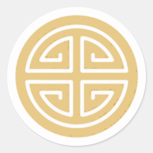 Vietnamesischer Sticker für den Gold-Wohlstand  (Vorderseite)