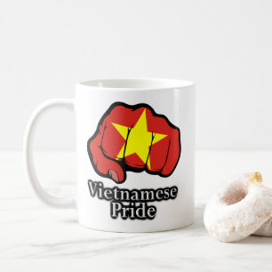 Vietnamesischer Stolperflagge Fist Stolz Kaffeetasse