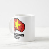 Vietnamesischer Stolperflagge Fist Stolz Kaffeetasse (Vorderseite Links)