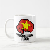 Vietnamesischer Stolperflagge Fist Stolz Kaffeetasse (Links)