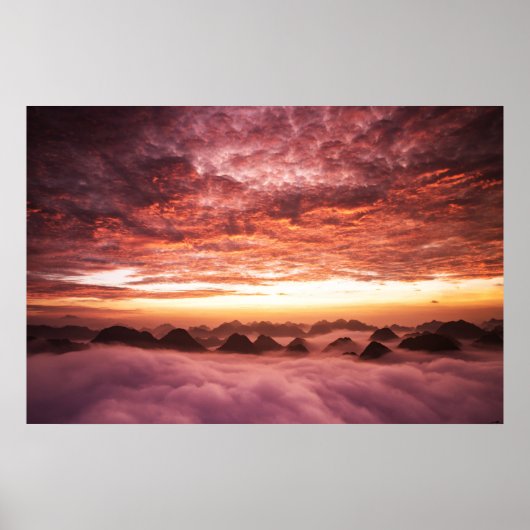 Vietnamesischer Sunset Poster (Vorne)