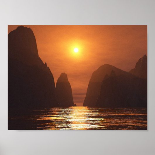 Vietnamesischer Sunset Poster (Vorne)