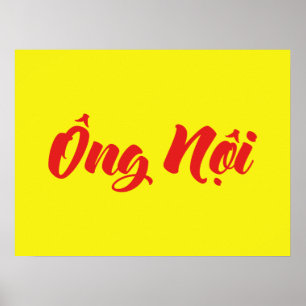 Vietnamesischer (väterlicherseits) Großvater - Ông Poster