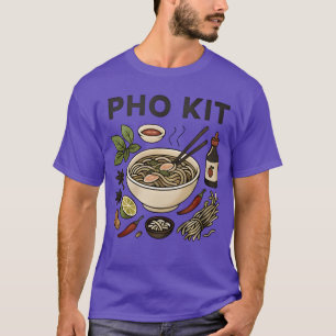Vietnamesisches Essen Pho Kit retro T-Shirt