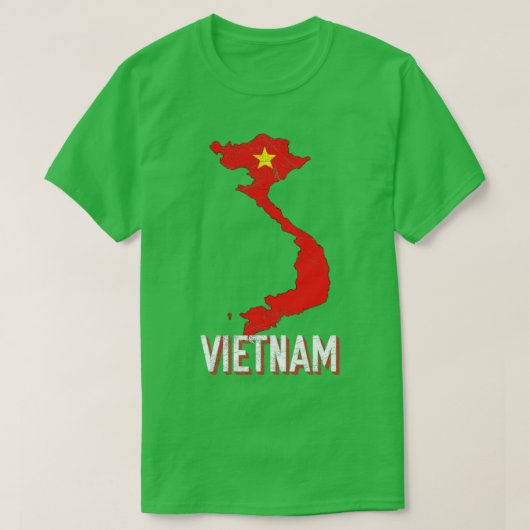 Vietnamesisches Flagge T-Shirt (Design vorne)