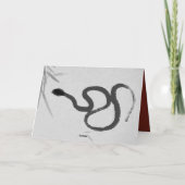 Vietnamesisches Jahr der ursprünglichen Schlange m Karte (Rückseite)