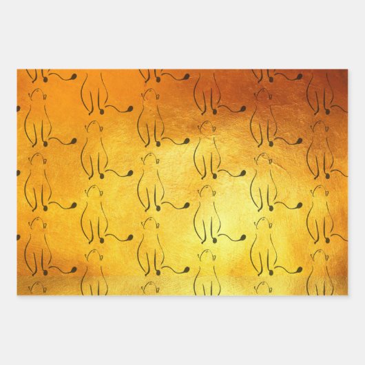 Vietnamesisches Katzenjahr 2023 WP3 Geschenkpapier Set (Vorderseite 2)