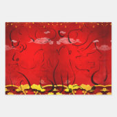 Vietnamesisches Katzenjahr 2023 WP3 Geschenkpapier Set (Vorderseite)