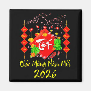Vietnamesisches Lunar Neujahr 2026 Tet Viet Chuc M Magnet