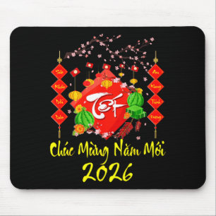 Vietnamesisches Neujahrsfest 2026 Tet Viet Chuc Mu Mousepad