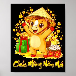Vietnamesisches Neujahrsfest 2026 tet viet chuc mu Poster