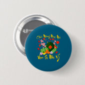 Vietnamesisches Neujahrsfest Chuc Mung Nam Moi Van Button (Vorne & Hinten)