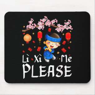Vietnamesisches Neujahrsfest Li Xi Me Bitte Ao Dai Mousepad