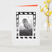 Vietnamesisches Rabbit - Neujahr: geklappte Grußka Karte (Gelbe Blume)