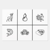 Vietnamesisches Spiel - 3 Wettmatten Geschenkpapier Set (Vorderseite 2)