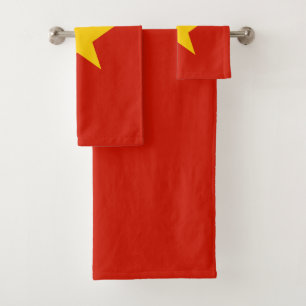 Vietnamflagge Badhandtuch Set