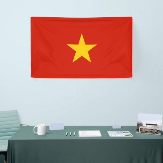 Vietnamflagge Banner (Messeveranstaltung)