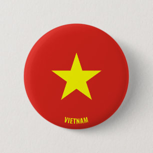 Vietnamflagge Charming Patriotic Button