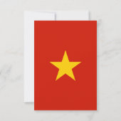 Vietnamflagge Dankeskarte (Rückseite)