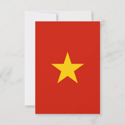 Vietnamflagge Dankeskarte (Rückseite)