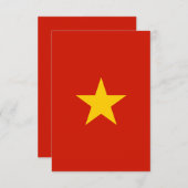 Vietnamflagge Dankeskarte (Vorne/Hinten)