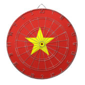 Vietnamflagge Dartscheibe (vorne)