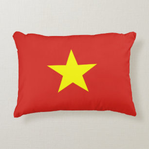 Vietnamflagge Dekokissen