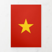 Vietnamflagge Dreifach Gefaltete Karte (Cover)