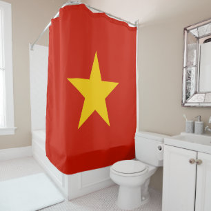 Vietnamflagge Duschvorhang